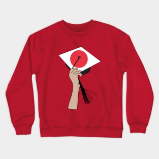 Holding the Square Academic Cap Japan Crewneck Sweatshirt